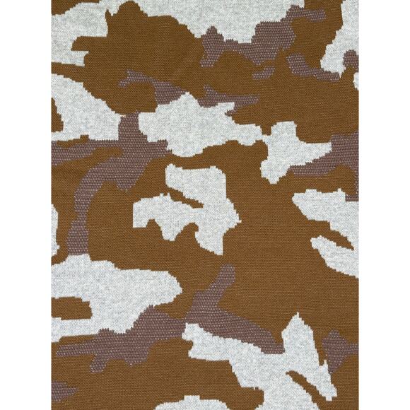 NWT Mystree Cate Camouflage Midi Sweater Skirt Women's Large Brown Camo - Picture 9 of 11